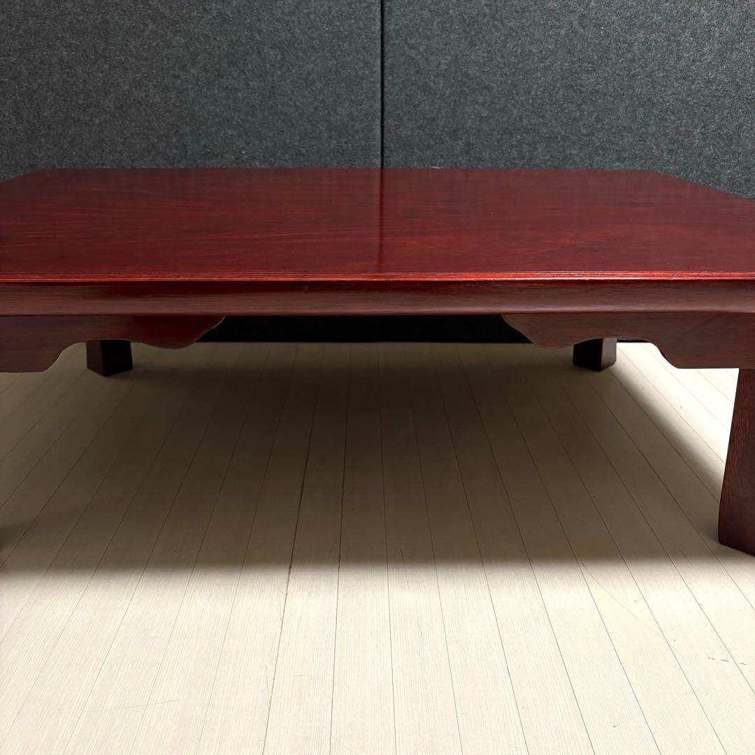 座敷机　レトロ　ちゃぶ台　折りたたみ　座卓　天然木　ローテーブル　ヴィンテージ