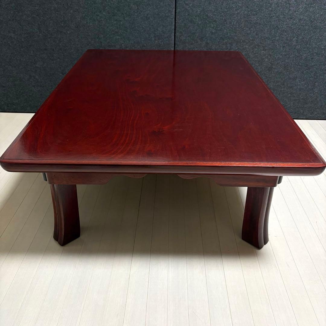 座敷机　レトロ　ちゃぶ台　折りたたみ　座卓　天然木　ローテーブル　ヴィンテージ