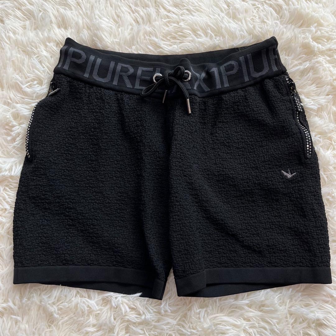 1piu1uguale3 フルジップパーカーセットアップwジップ 装飾　y2k