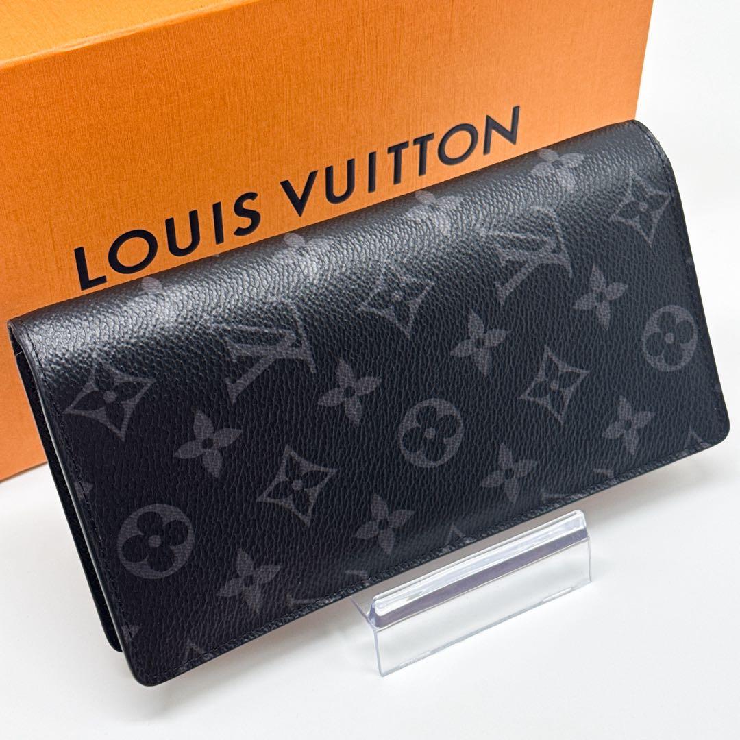 ルイヴィトン モノグラム エクリプス ポルトフォイユ ブラザ 財布 黒 ブラック