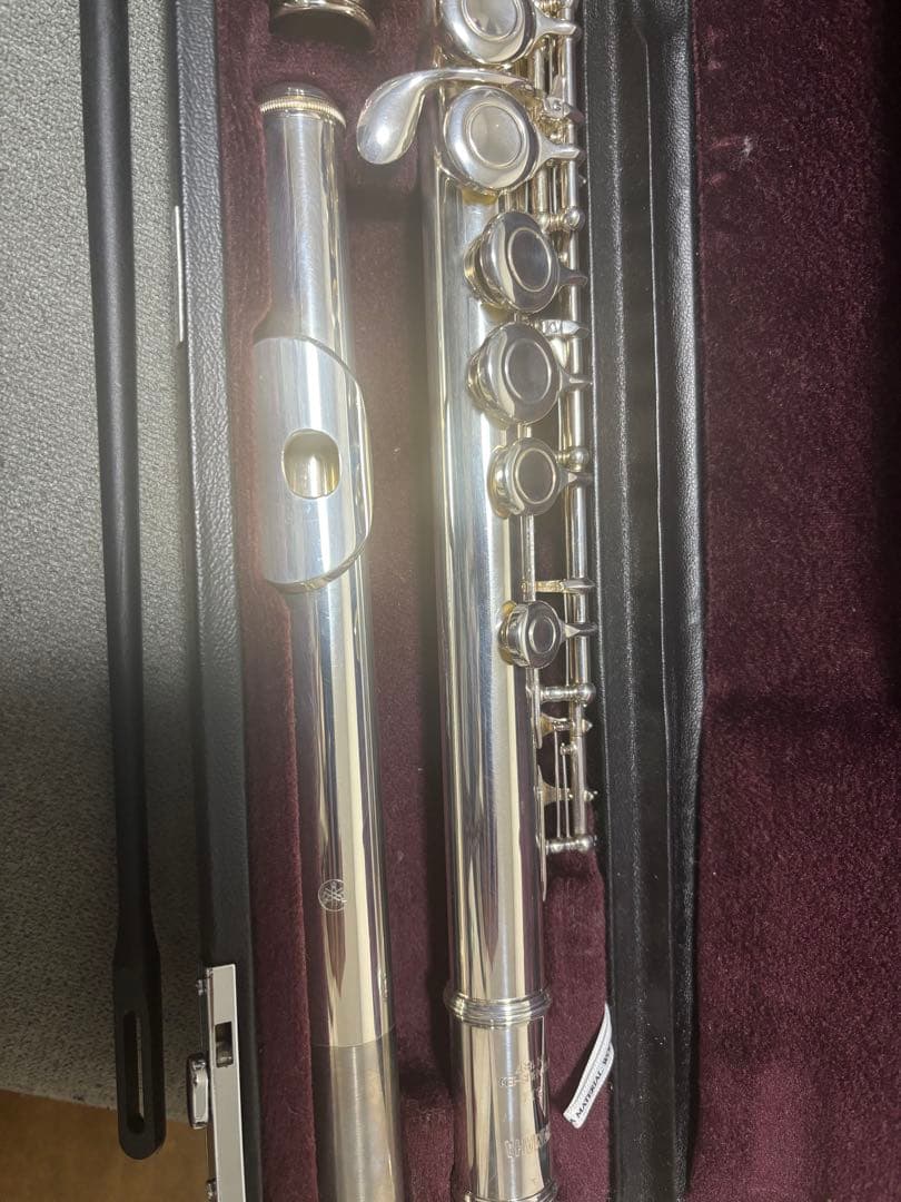 YAMAHA フルート本体 銀メッキ クリーニングペーパー付き ヤマハ