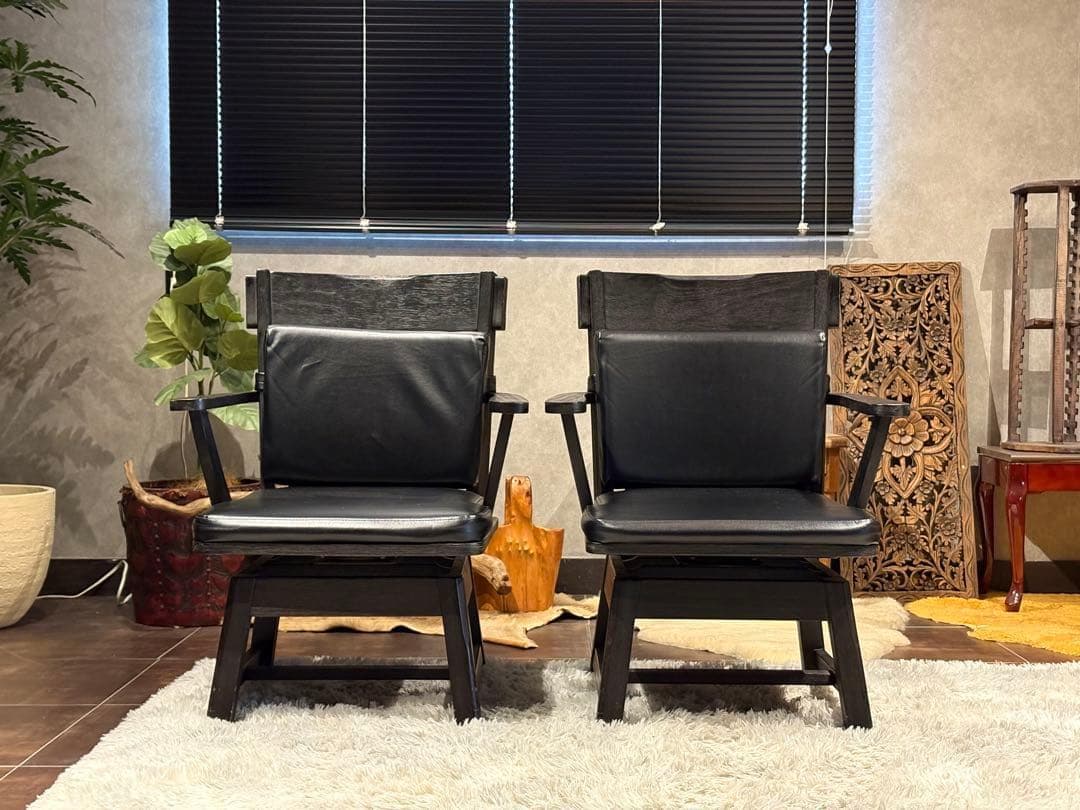 ダイニングチェア　回転式チェア　アームチェア　椅子　リビングチェア　Sn