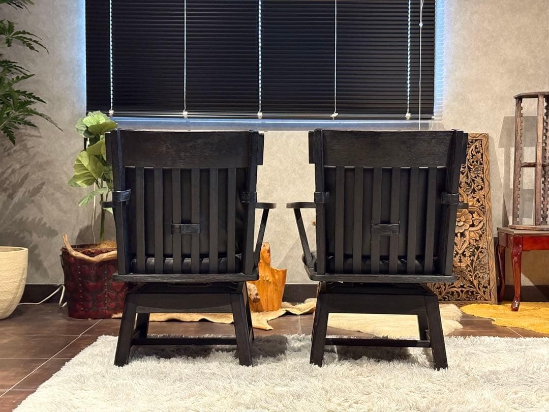 ダイニングチェア　回転式チェア　アームチェア　椅子　リビングチェア　Sn