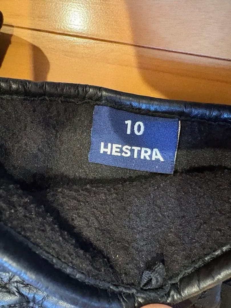 ヘストラ　Hestra ブラック ミトングローブ サイズ10