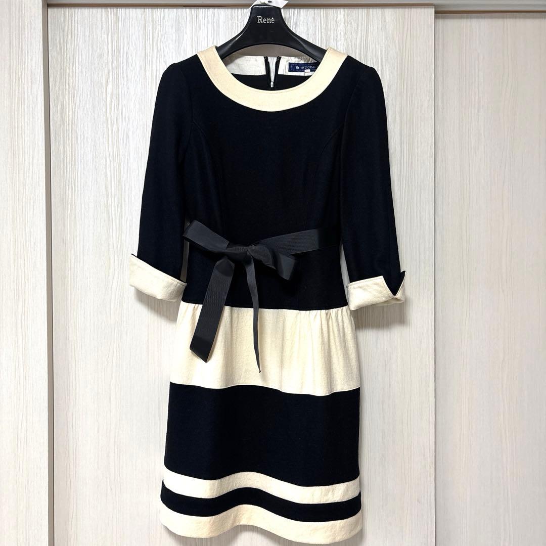 エムズグレイシー♡ ワンピース　40 M-L黒　クリーニング済み