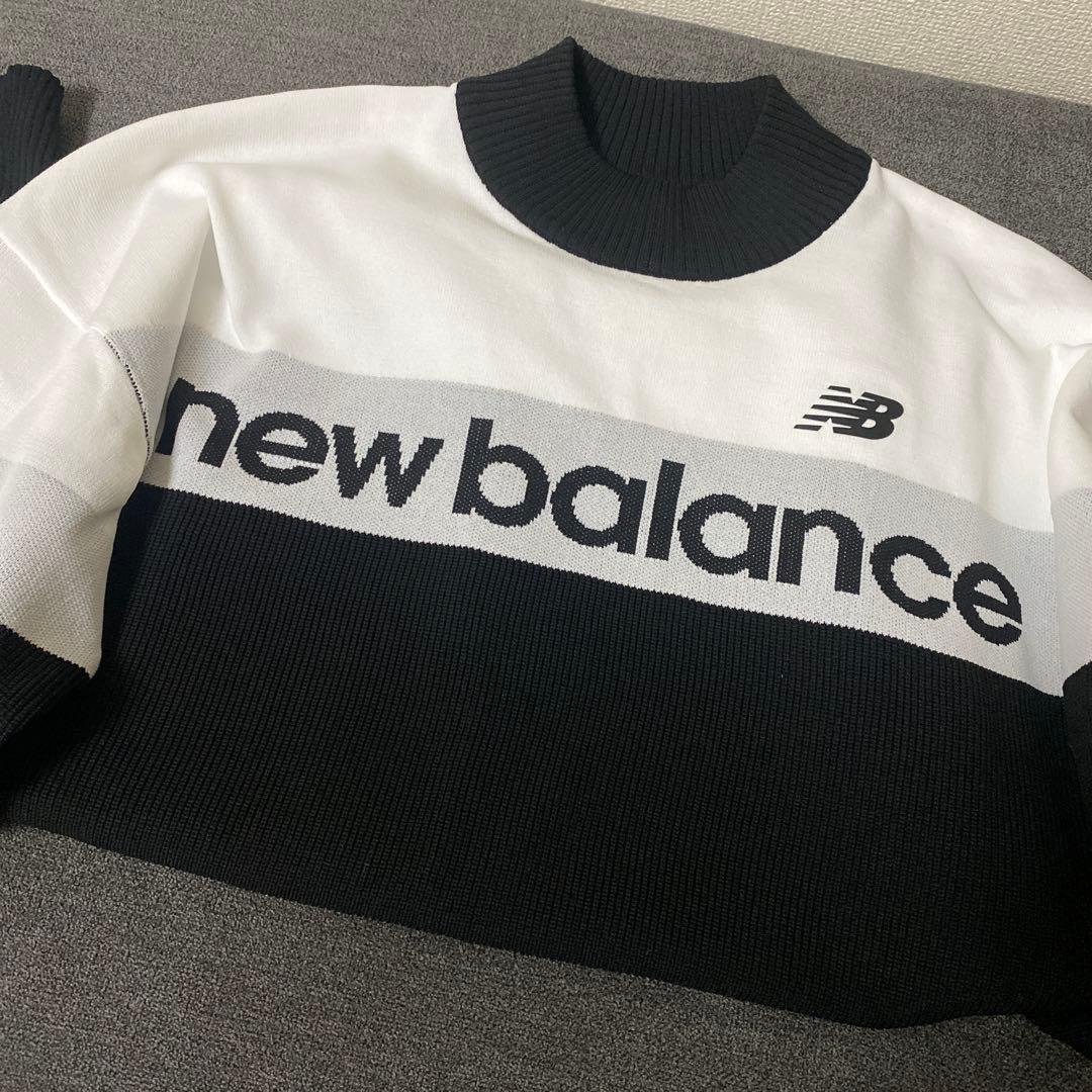 ニューバランス　モックネック　ニット