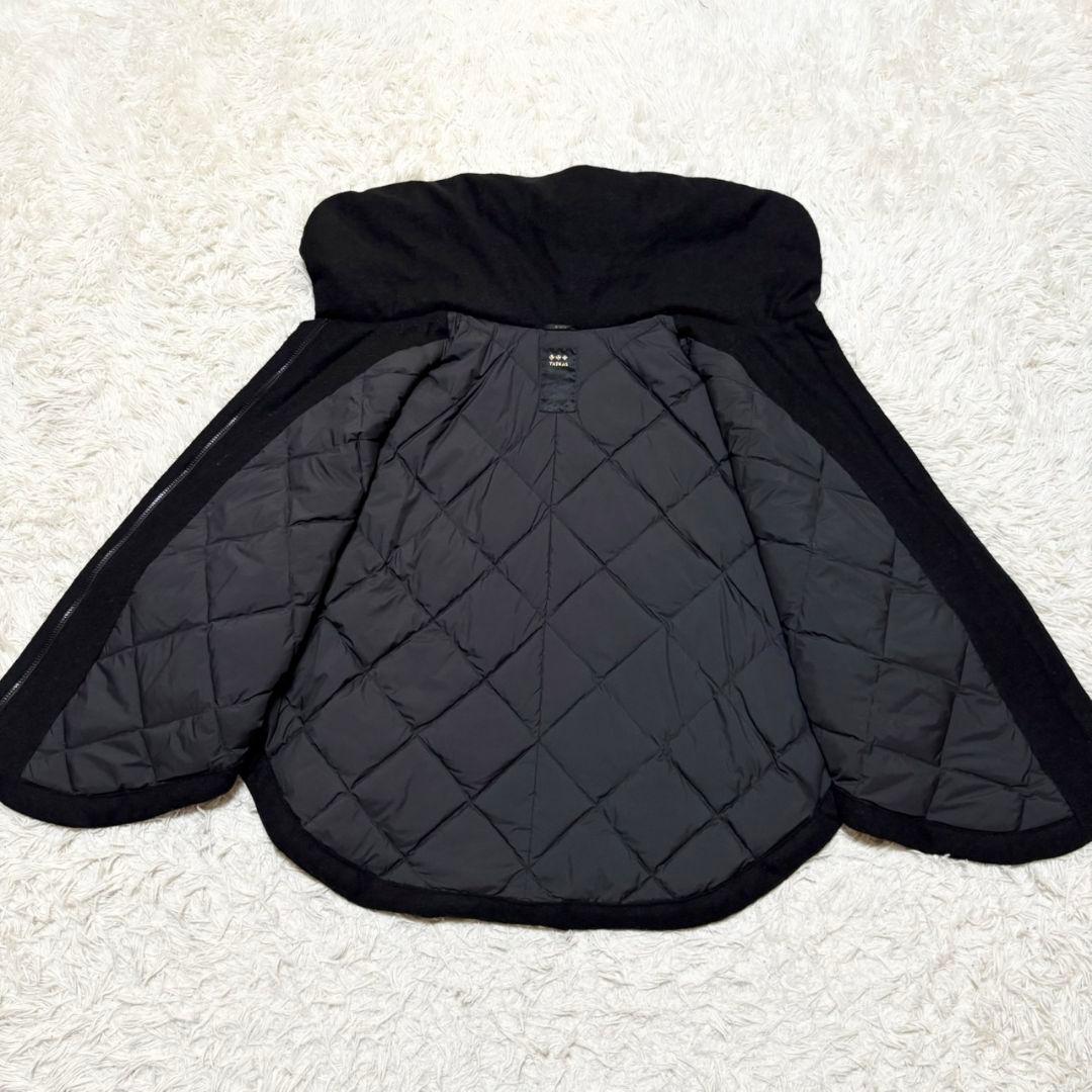 美品 タトラス ポンチョ ケープ ブラック