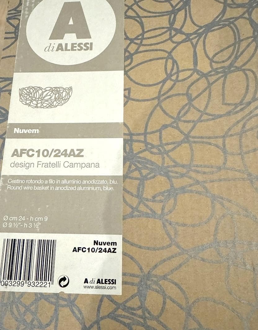 廃盤！入手困難　アレッシイ　ワイヤーかご　２点セットAlessi - イタリア製