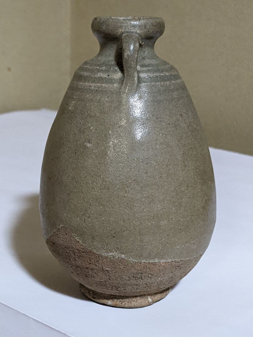 ♢中国 古玩 古陶磁 青磁 双耳 瓶 小壺 骨董品 アンティーク コレクション