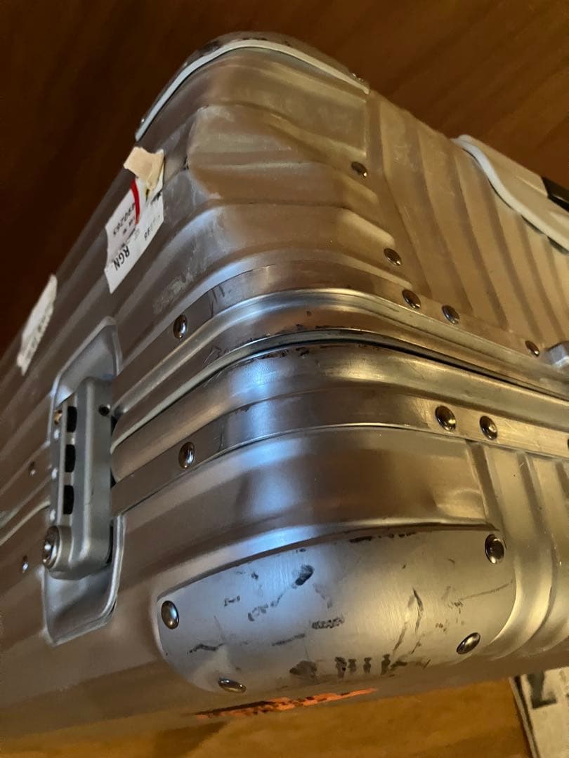 RIMOWA 63L 青ロゴ アルミニウム トパーズ