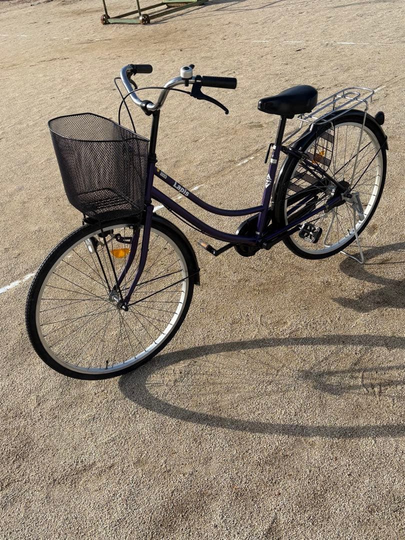 パープルカラー・シンプル・ママチャリ(26㌅)個人配達致します。お引き取りでも可
