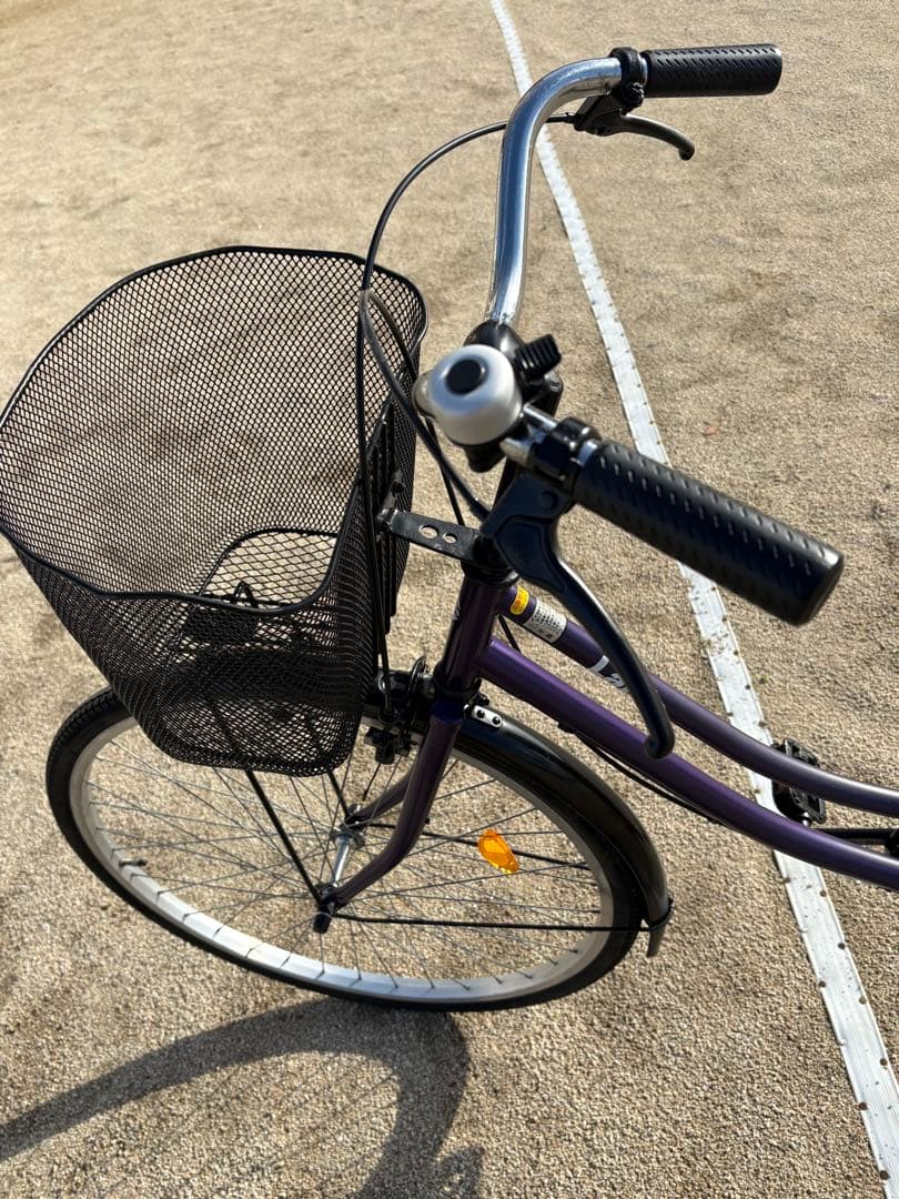 パープルカラー・シンプル・ママチャリ(26㌅)個人配達致します。お引き取りでも可