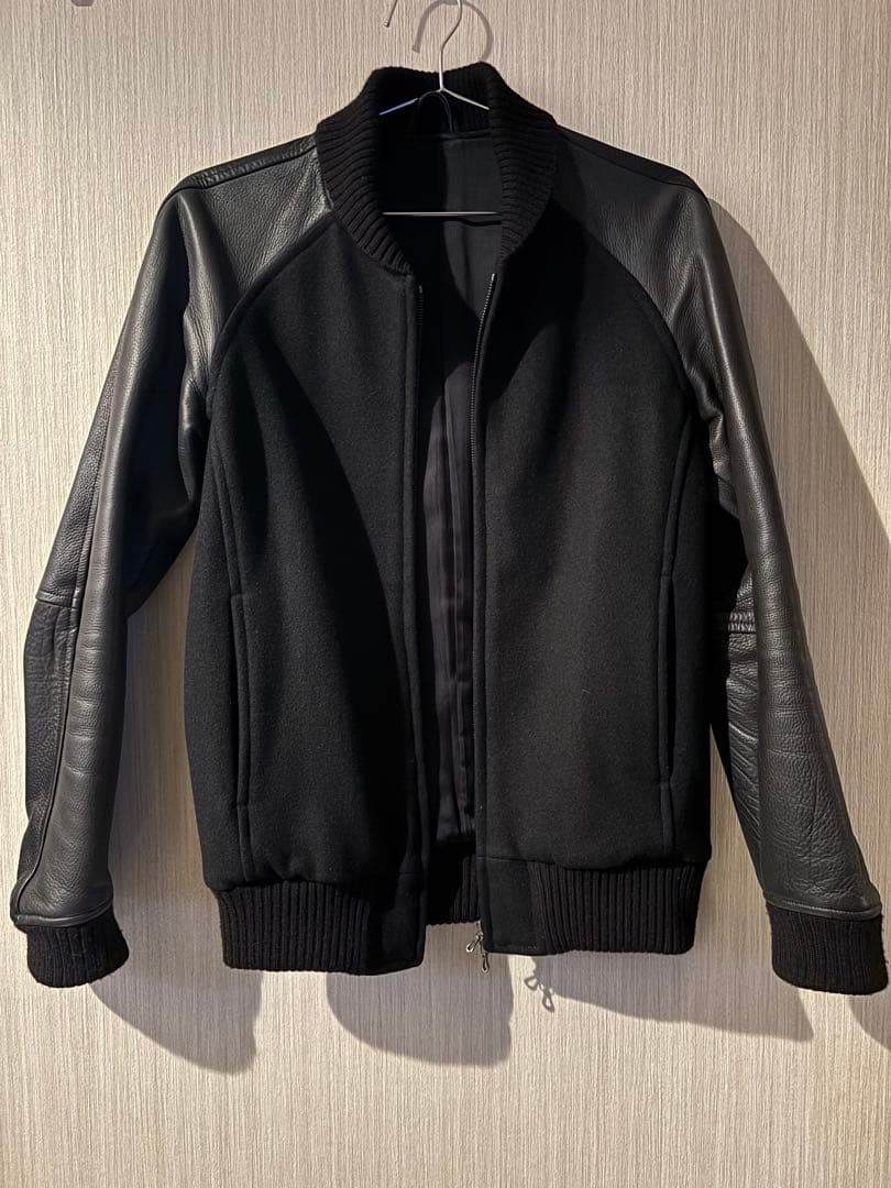 ATTACHMENT Wool×Leather Varsity Jacket