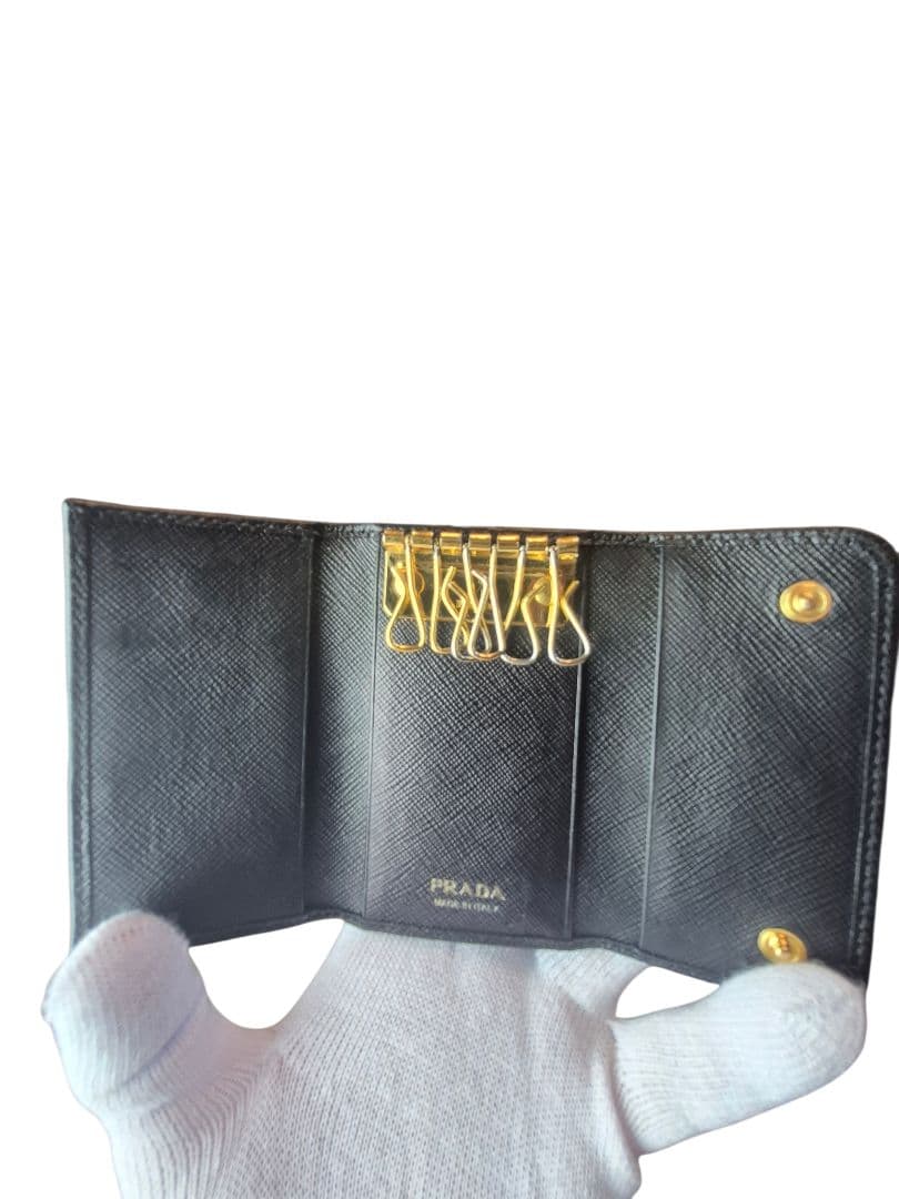 PRADA プラダキーケース ６連テスート　ブラック