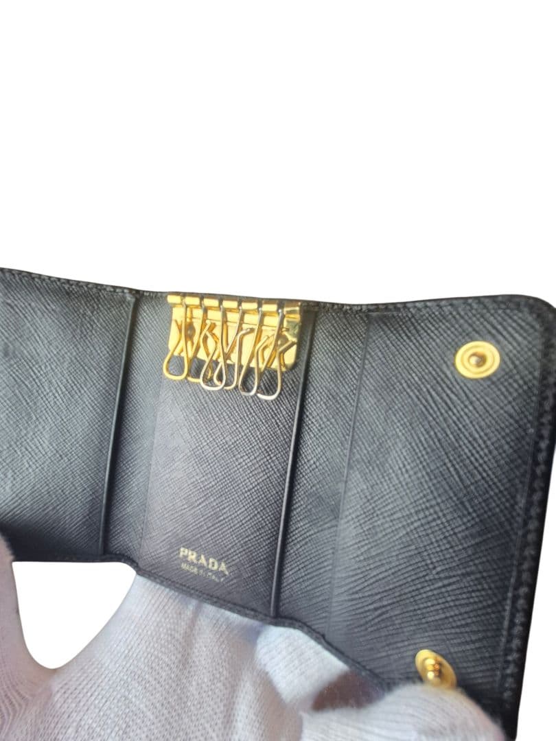 PRADA プラダキーケース ６連テスート　ブラック