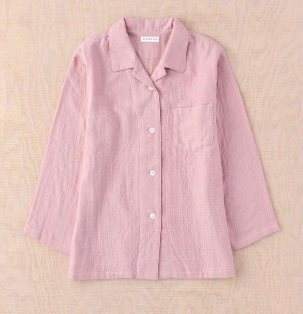 新品タグ付き ウチノ マシュマロガーゼ プレミアム パジャマ M ピンク