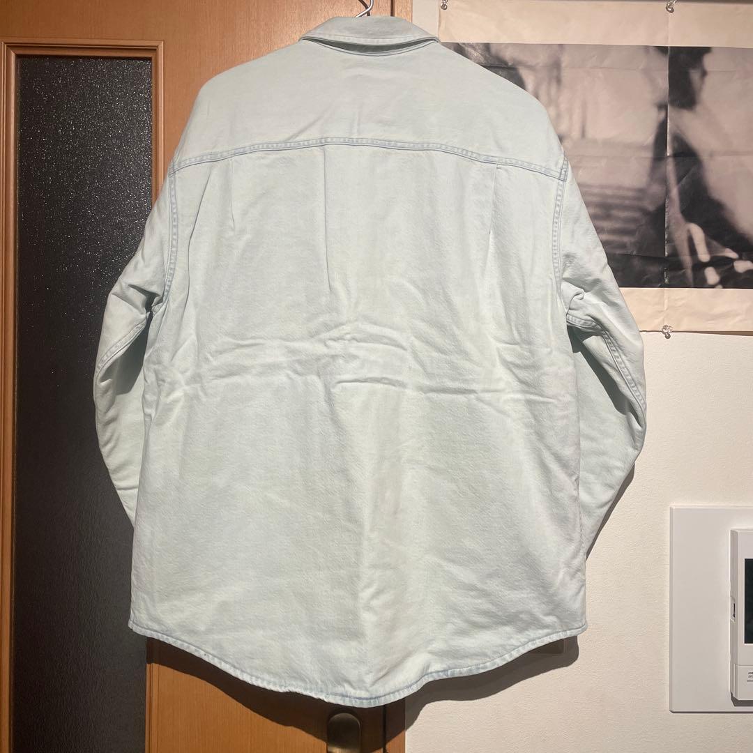 supreme quilted lined denim snap shirt - メルカリ
