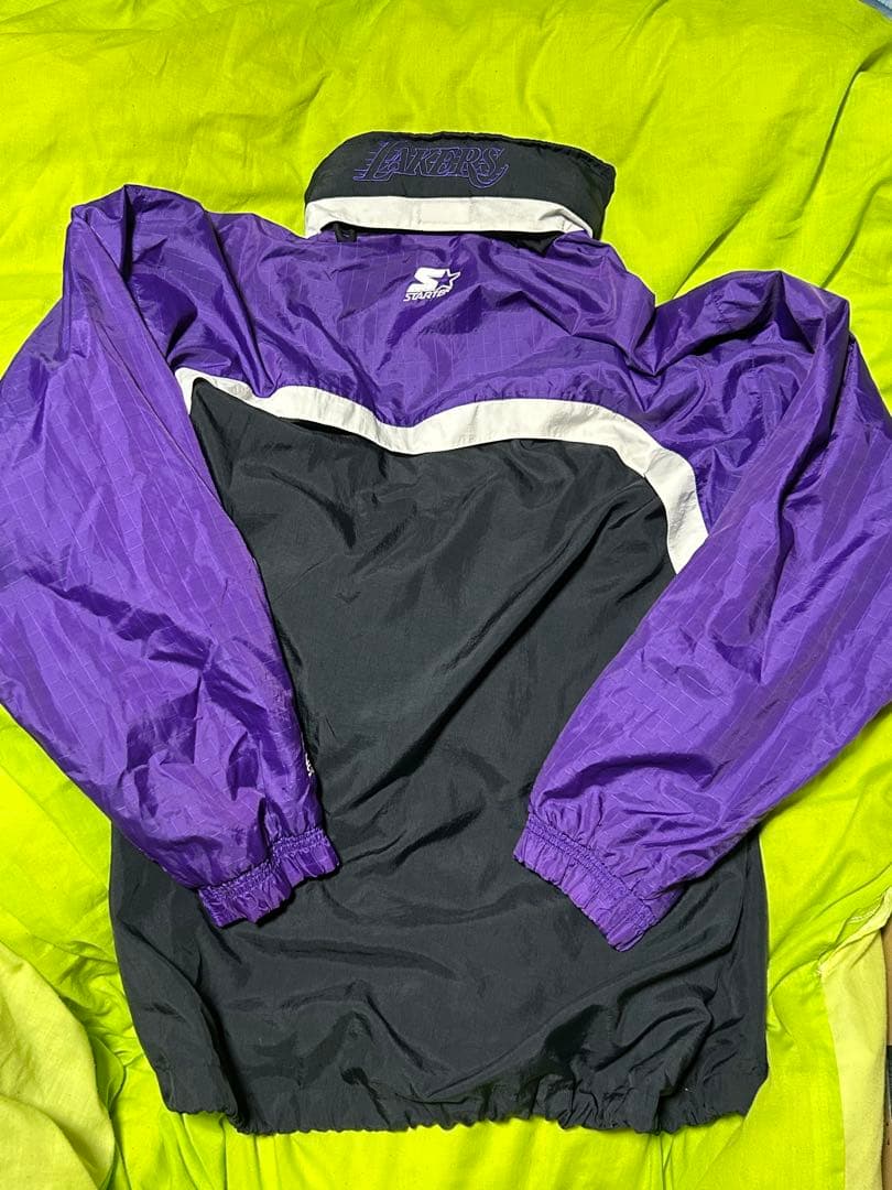 スターター　ロサンゼルス　レイカーズ　ヴィンテージウインドブレーカー　NBA 紫