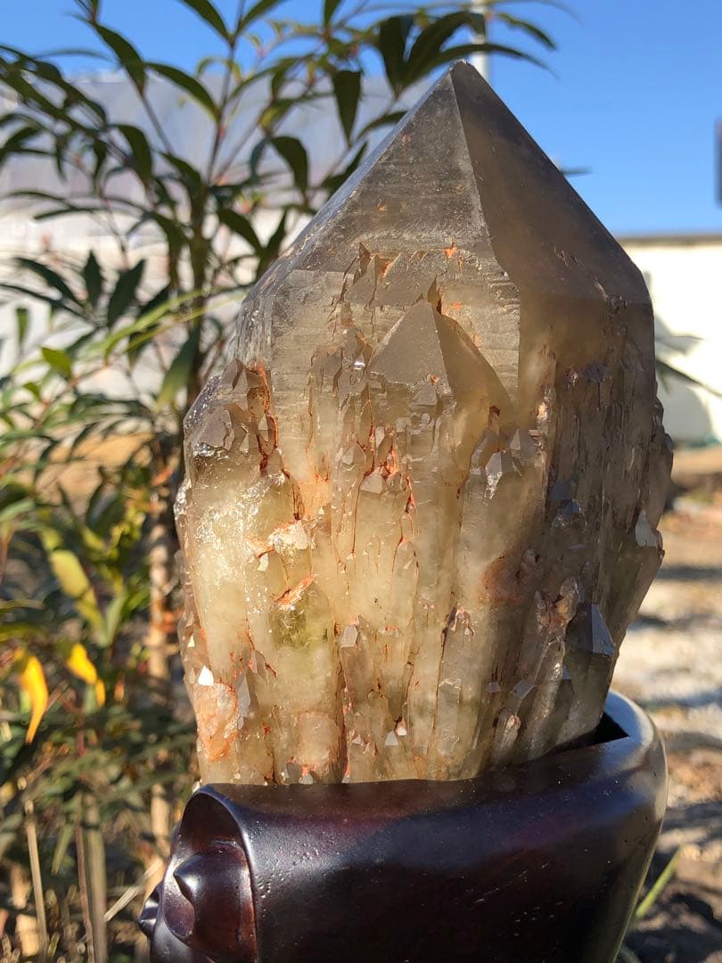 ✳極みの逸品 1.16kg 綺麗　茶トリン　クラスター 天然石