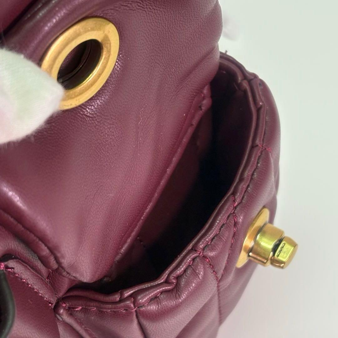 【COACH】 タグ有り タビー バックパック キルティング リュック