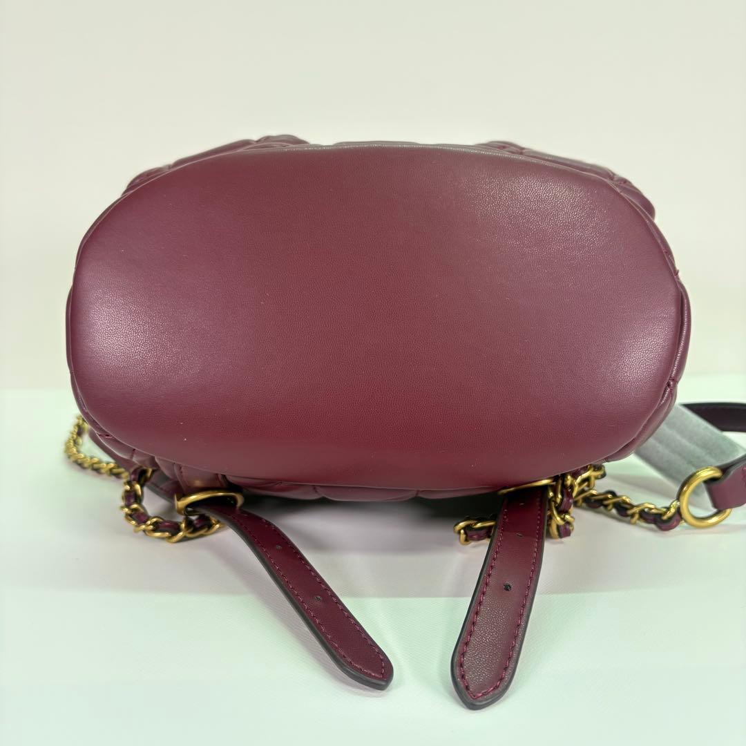 【COACH】 タグ有り タビー バックパック キルティング リュック