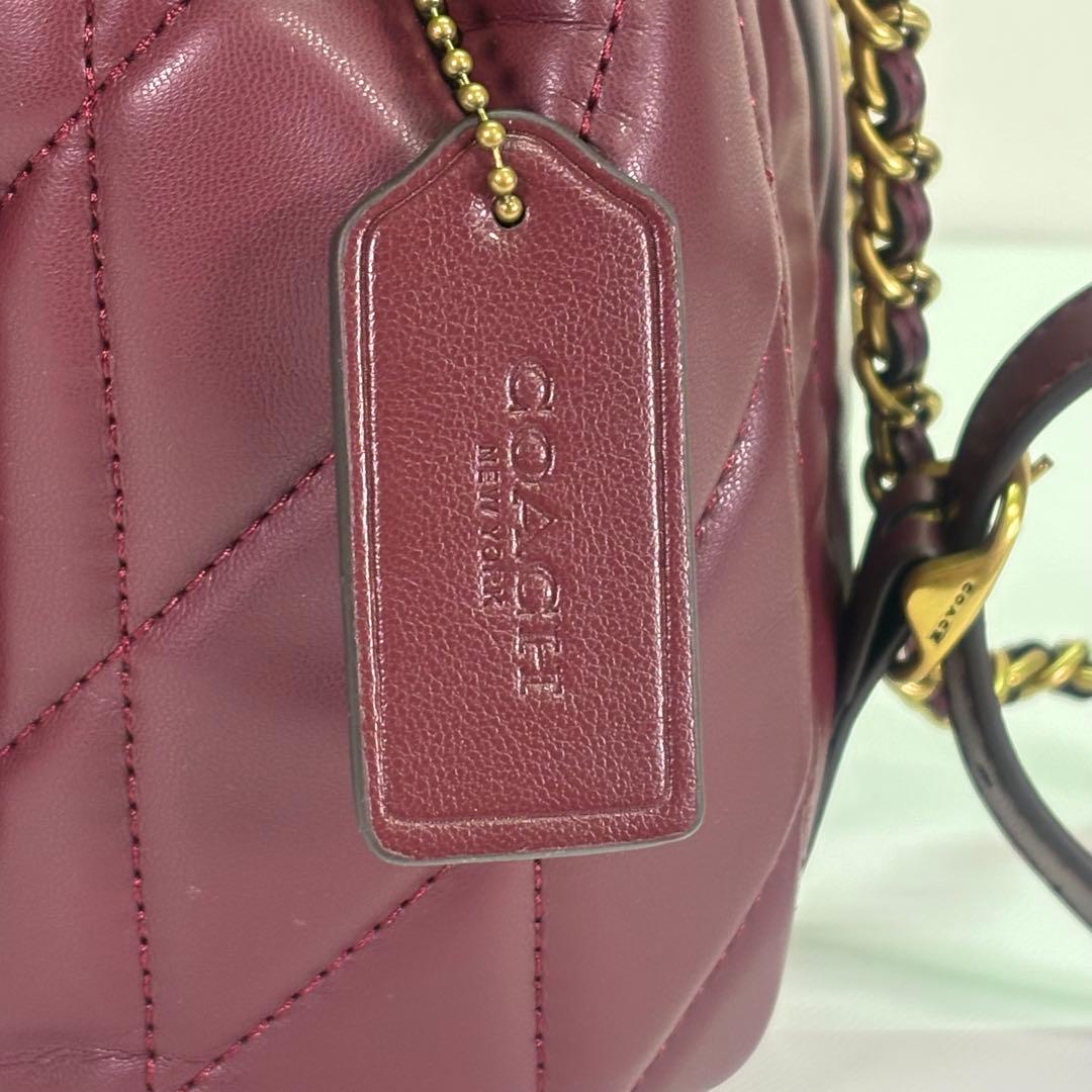 【COACH】 タグ有り タビー バックパック キルティング リュック