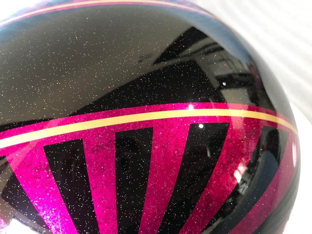 七色ラメ 富士日章 コルク半 ヘルメット 旧車會 暴走族 軽スロ