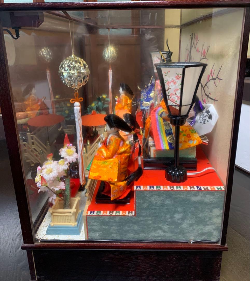 雛人形 ガラスケース オルゴール付き - メルカリ