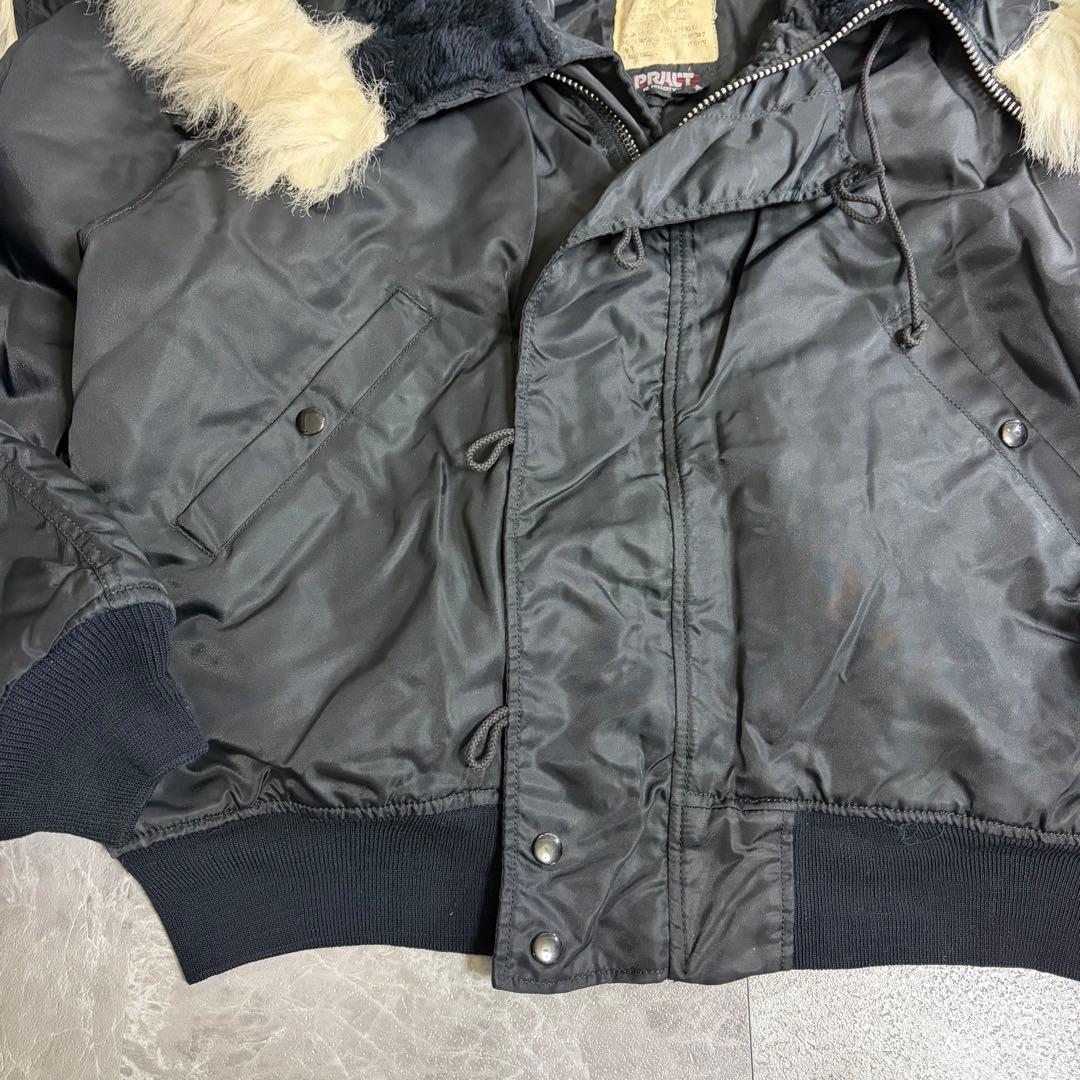 超希少 90s PRACT N-2B フライトジャケット ブラック　 短丈