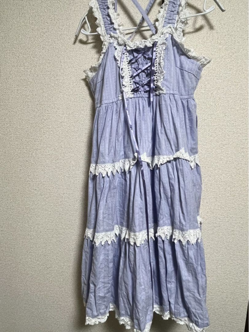 BABYからみ3段ティアードジャンパースカート