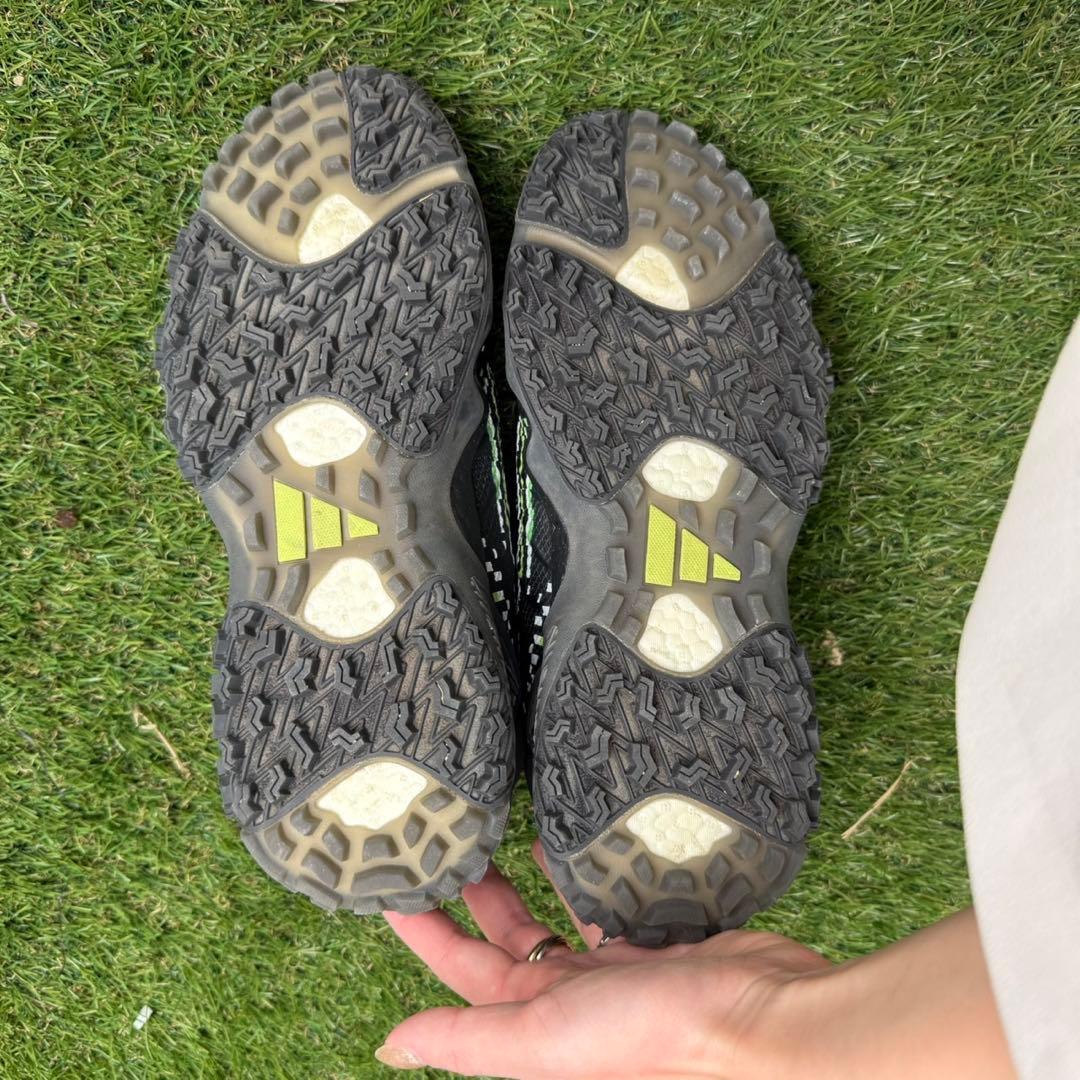 備品】adidas ゴルフシューズ ブラック/ライム
