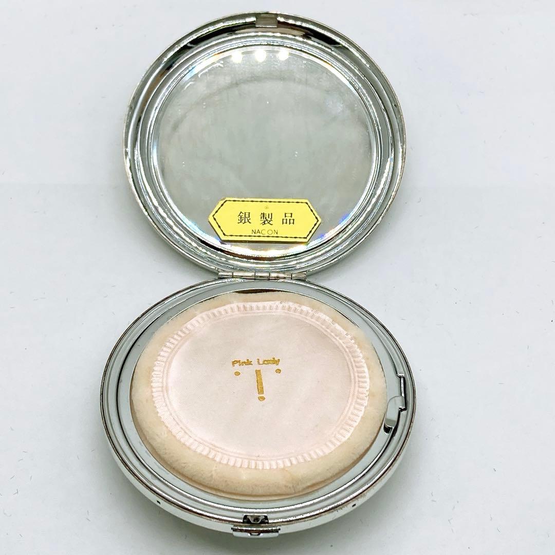 重量82g 昭和レトロ 銀製品 コンパクト シルバー ヴィンテージ NACON