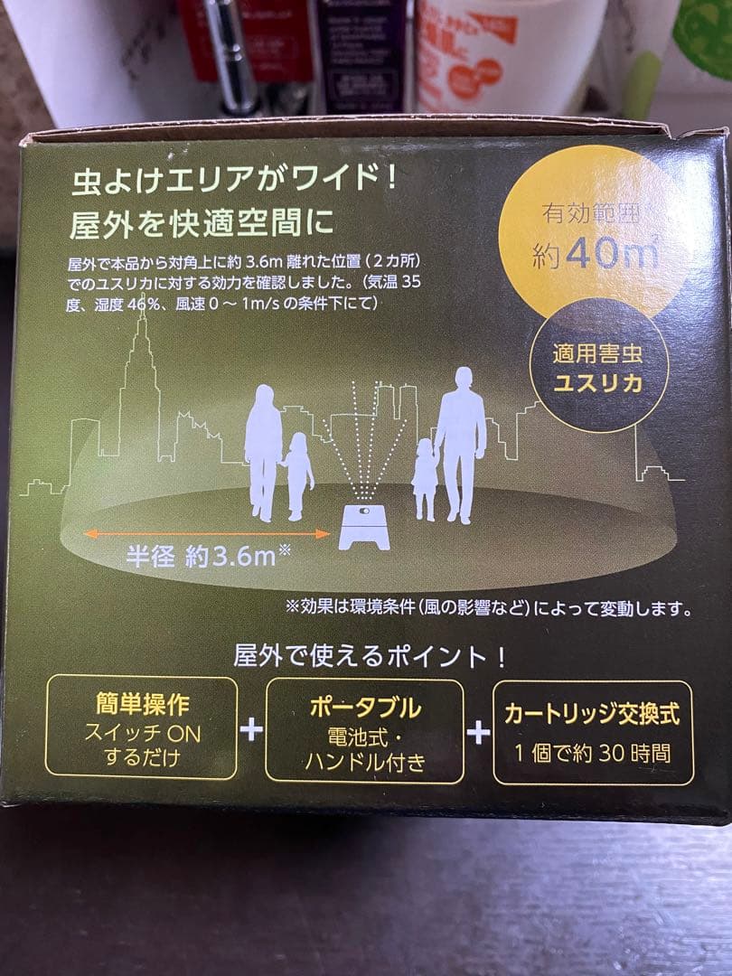 【新品】野外用虫よけ、ケース販売