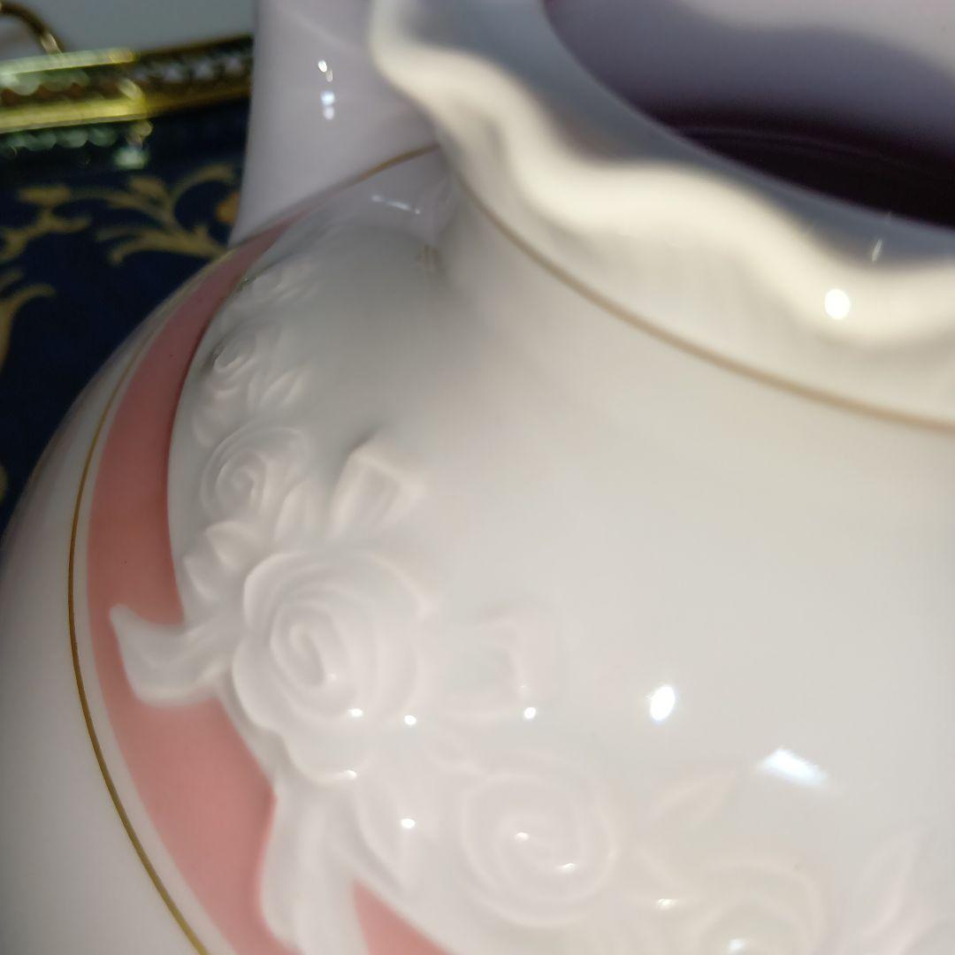 フッチェンロイター ポーセリンローズ ピンク ティーポット セット