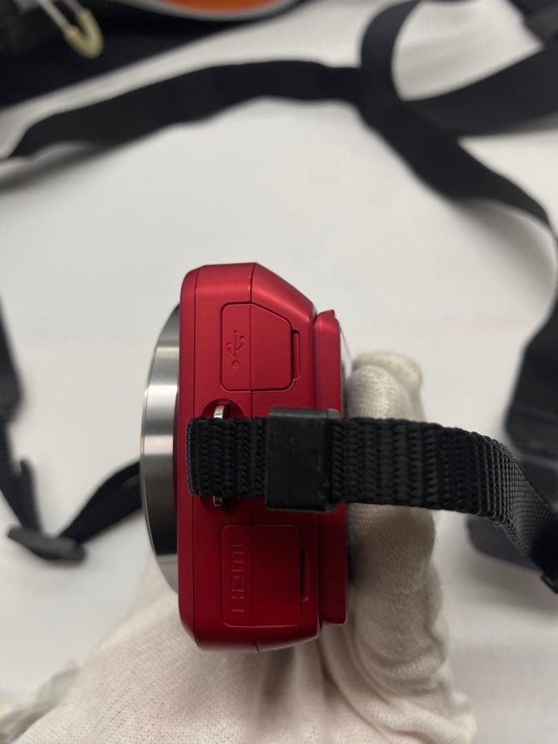 SONY NEX-3 レッド 望遠レンズキット SEL55210 バッグ付