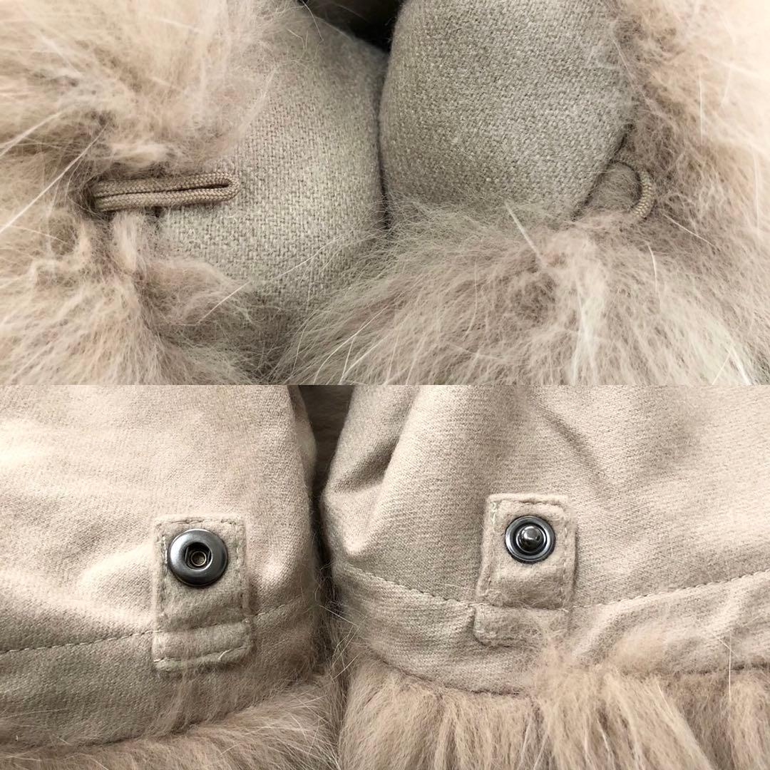 美品✨SAGA FURS カシミヤ100% ブルーフォックスファー ポンチョ
