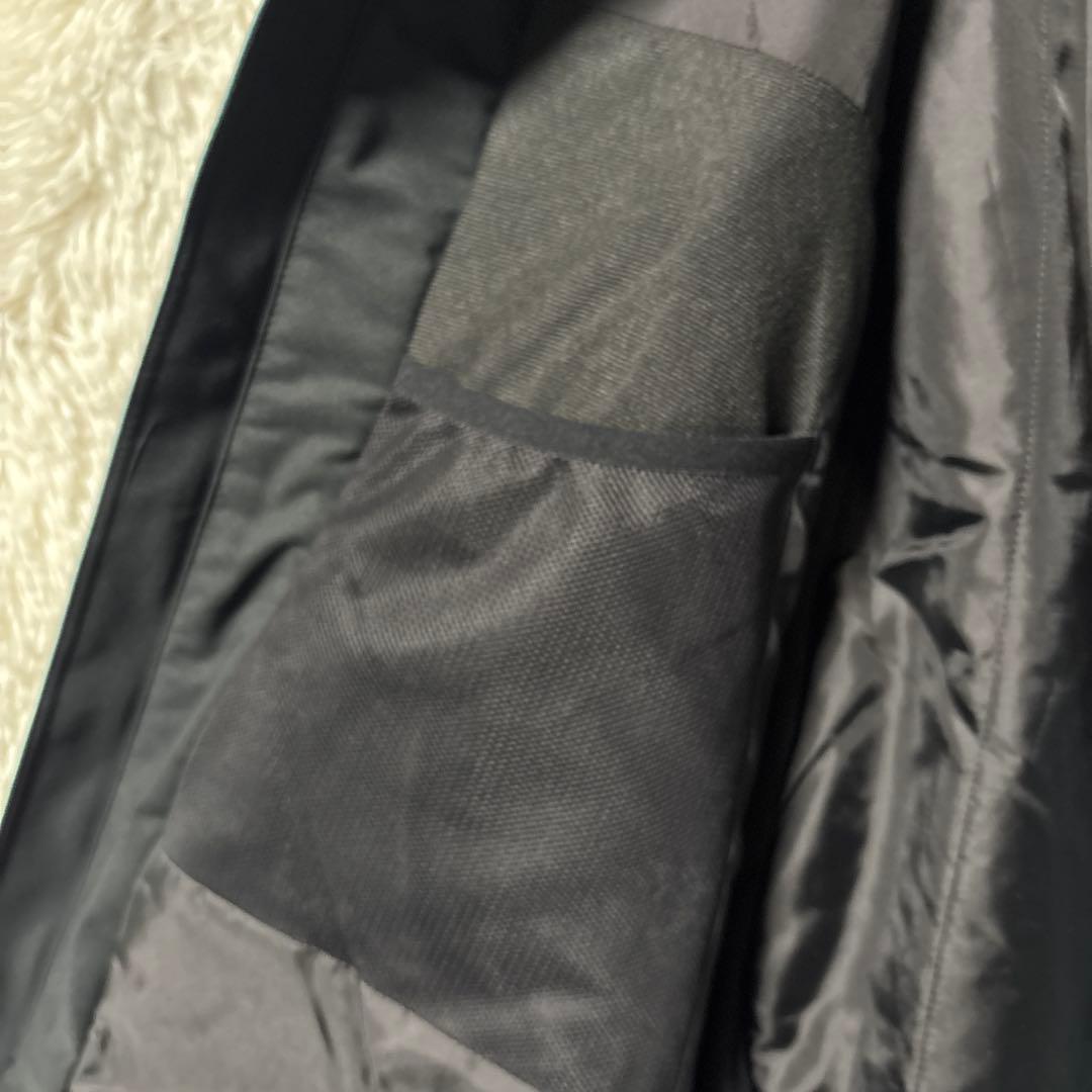 DESCENTE デサント　スキーウェア フード付き ジャケット青✖️黒　M