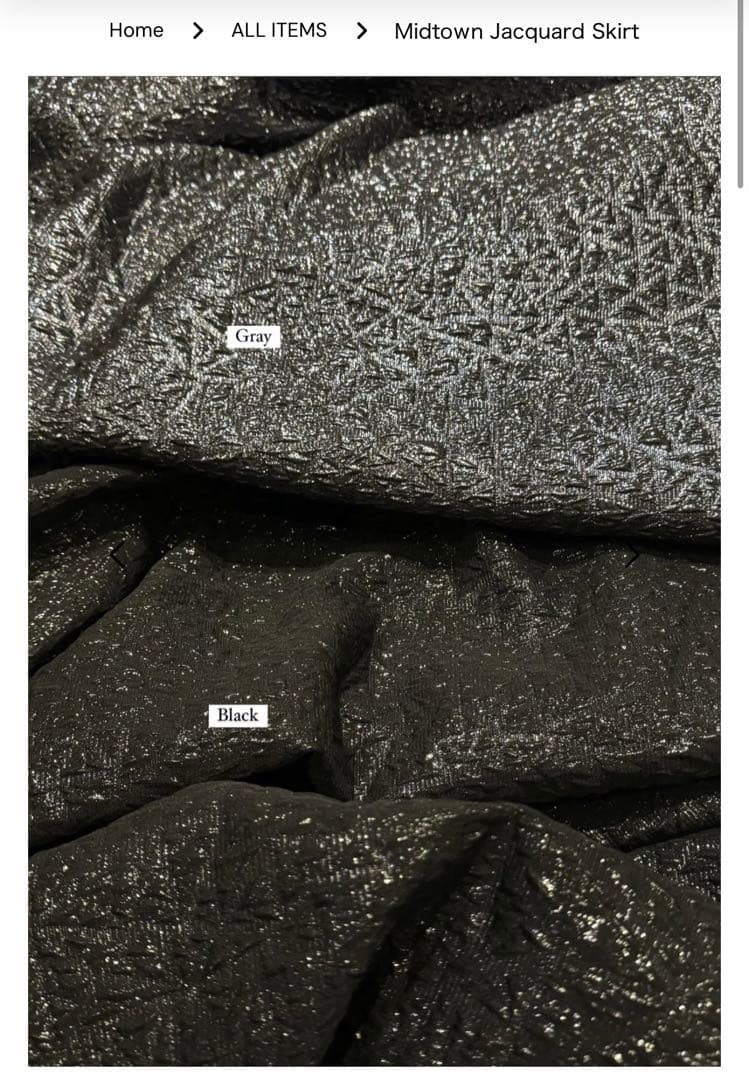 スカート THETOE the toe Midtown Jacquard Skirt