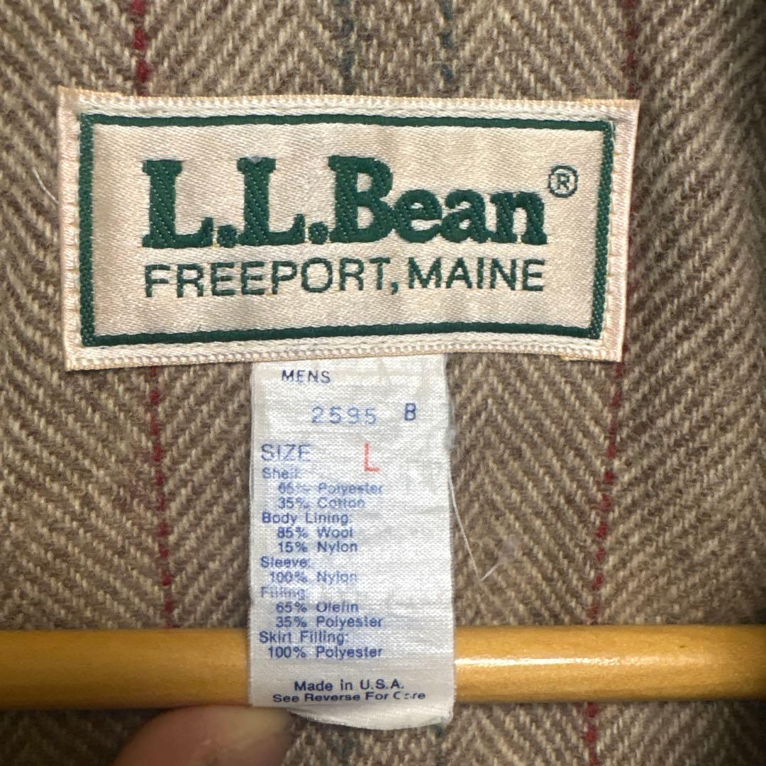 L.L.BEAN ストームコート　ベージュ　L ジャケット　USA ウール