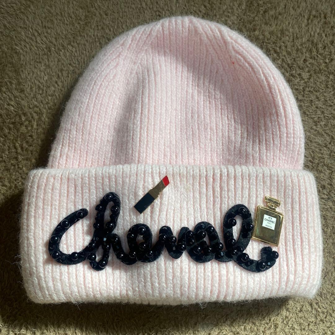 シャネル ノベルティ ニット帽 - メルカリ