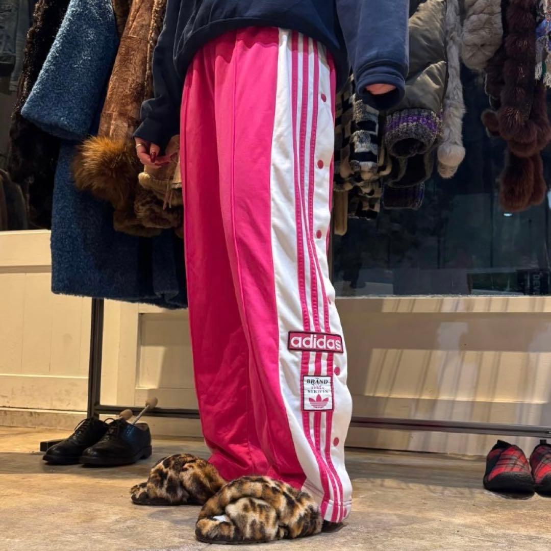 【adidas（アディダス）】美品 アディブレイク トラックパンツ ピンク L