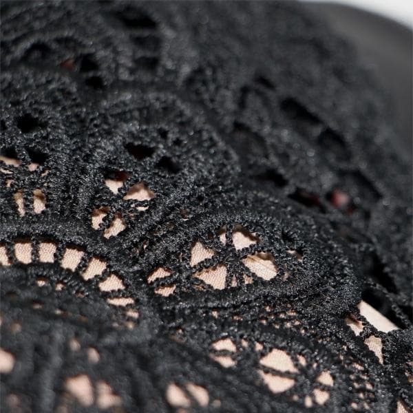 p*u様 セルフポートレイト ワンピース ギピュールレース 黒 UK8 未使用