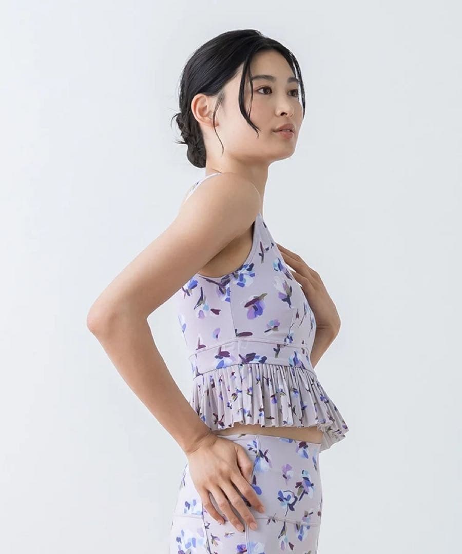 【SUKALA】ローズプリントブラトップ Lサイズ