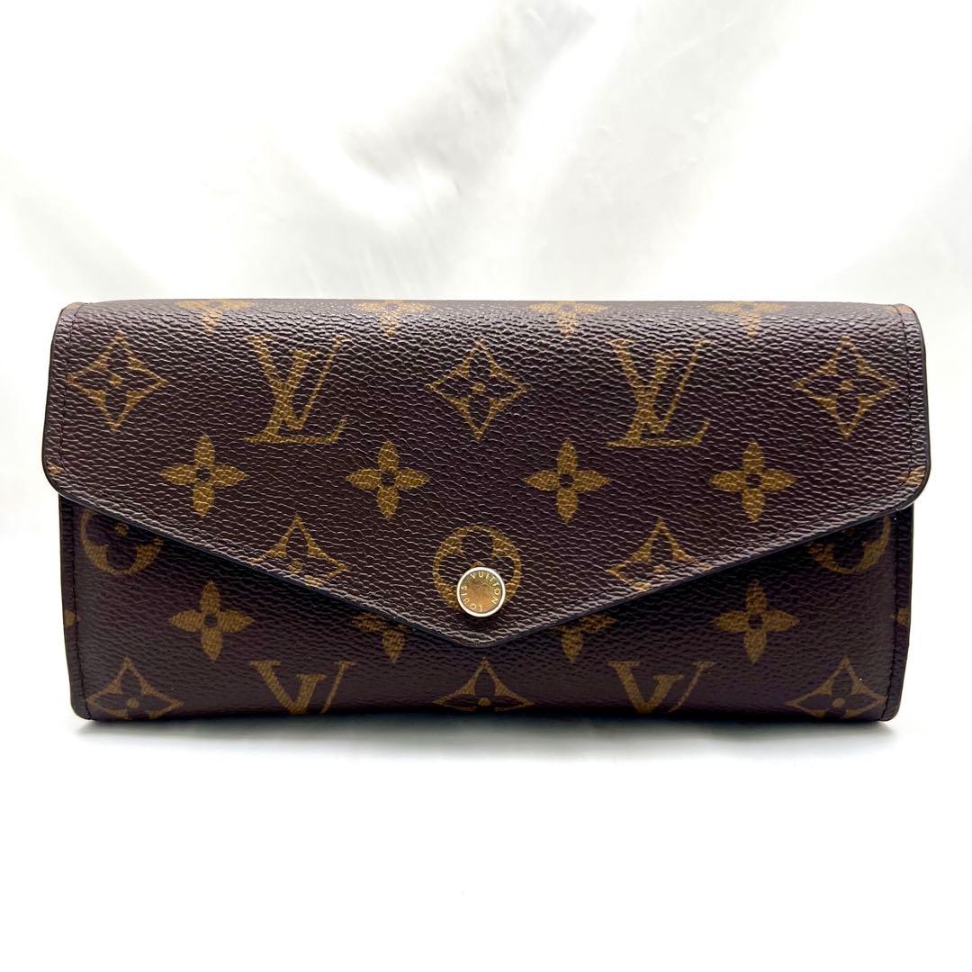 【美品】 ルイヴィトン モノグラム 新型ポルトフォイユサラ フューシャ