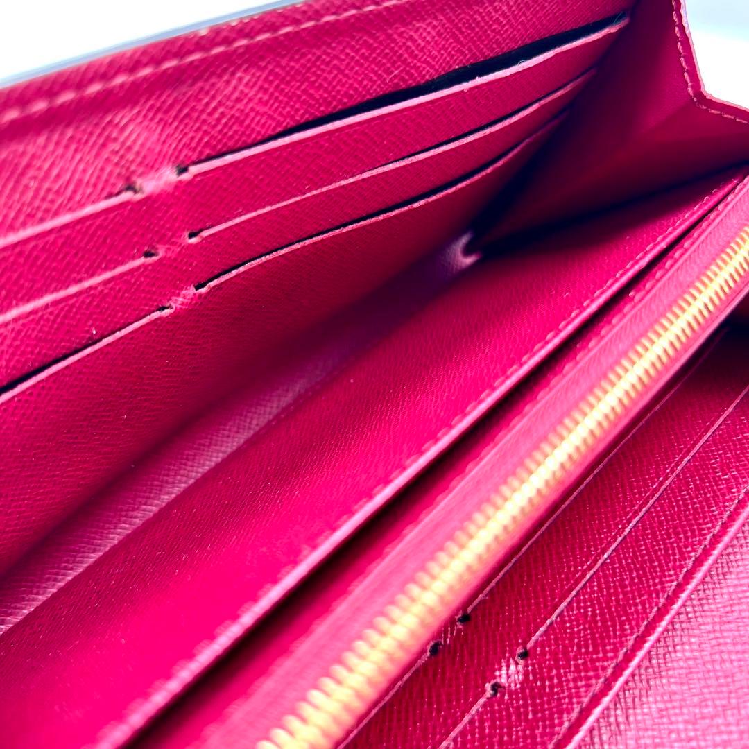 【美品】 ルイヴィトン モノグラム 新型ポルトフォイユサラ フューシャ