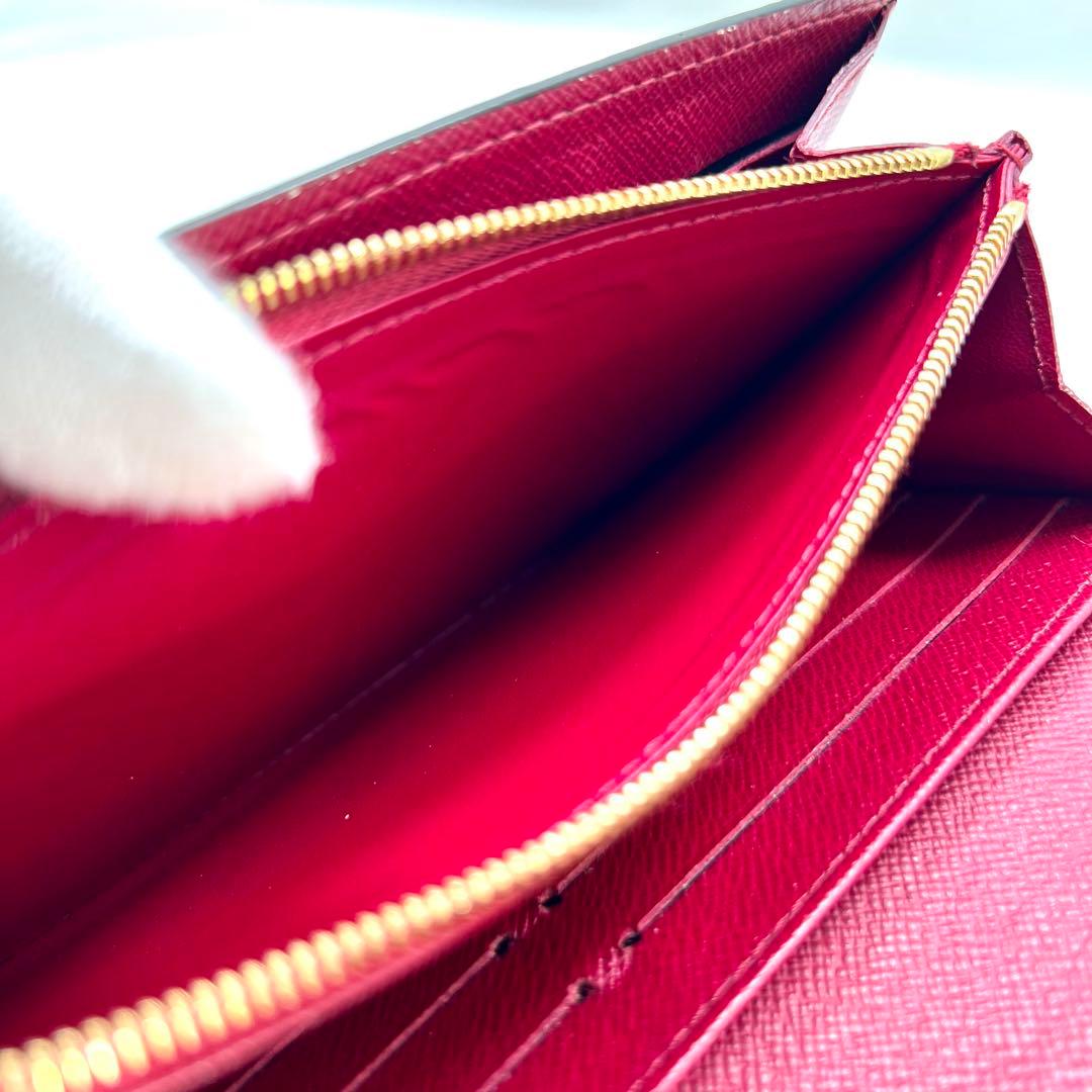 【美品】 ルイヴィトン モノグラム 新型ポルトフォイユサラ フューシャ