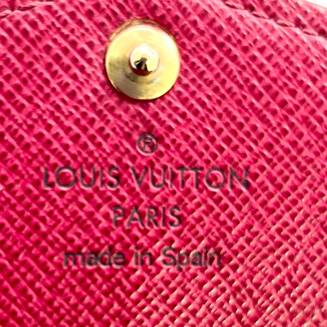 【美品】 ルイヴィトン モノグラム 新型ポルトフォイユサラ フューシャ