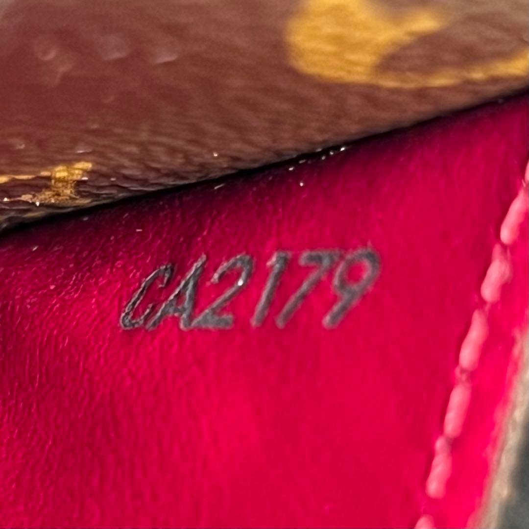 【美品】 ルイヴィトン モノグラム 新型ポルトフォイユサラ フューシャ