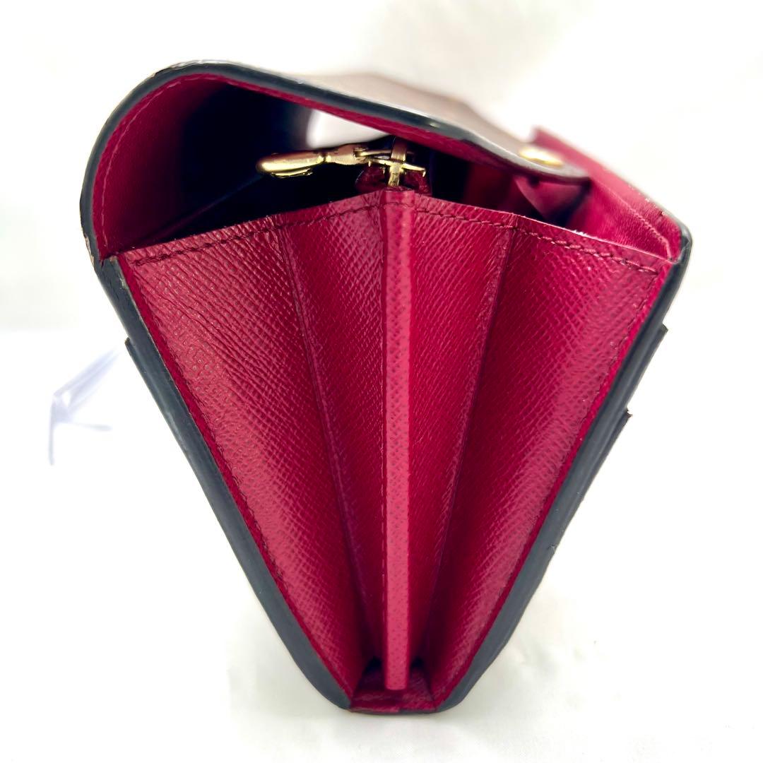 【美品】 ルイヴィトン モノグラム 新型ポルトフォイユサラ フューシャ