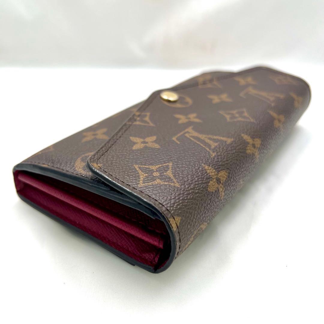 【美品】 ルイヴィトン モノグラム 新型ポルトフォイユサラ フューシャ
